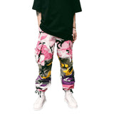 Tri Color  Camo Patchwork Cargo Pants Men's Hip Hop Casual Camouflage Trousers Fashion Streetwear Joggers Sweatpants.
