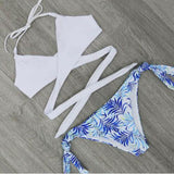 Sexy Criss Cross Bikini Bandage Brazilian Swimsuit