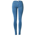 Popular Peach Hip-Lifting Pants Fitness Experts With The Same Stretch And Comfortable Low-Waist Denim Trousers
